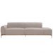 Sofá Living Unne 3 Lugares 210cm Terminal Esquerdo Velusoft Bege - Nexta Casa