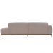 Sofá Living Unne 3 Lugares 210cm Terminal Esquerdo Velusoft Bege - Nexta Casa