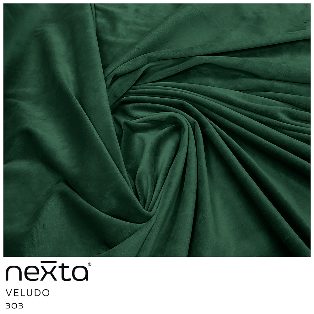 Sofá Molino 3 Lugares 210cm Pés Alumínio Veludo Verde - Nexta Casa