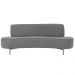 Sofá Orgânico 02 Lugares 150cm Argos Pés Ouro Fosco Linho Cinza - Nexta Casa