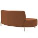 Sofá Orgânico 02 Lugares 150cm Argos Pés Ouro Fosco Linho Terracota - Nexta Casa