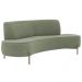 Sofá Orgânico 02 Lugares 150cm Argos Pés Ouro Fosco Linho Verde - Nexta Casa