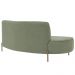 Sofá Orgânico 02 Lugares 150cm Argos Pés Ouro Fosco Linho Verde - Nexta Casa