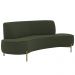 Sofá Orgânico 02 Lugares 150cm Argos Pés Ouro Fosco Linho Verde Musgo - Nexta Casa