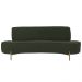 Sofá Orgânico 02 Lugares 150cm Argos Pés Ouro Fosco Linho Verde Musgo - Nexta Casa