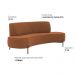 Sofá Orgânico 02 Lugares 150cm Argos Pés Titânio Linho Terracota - Nexta Casa