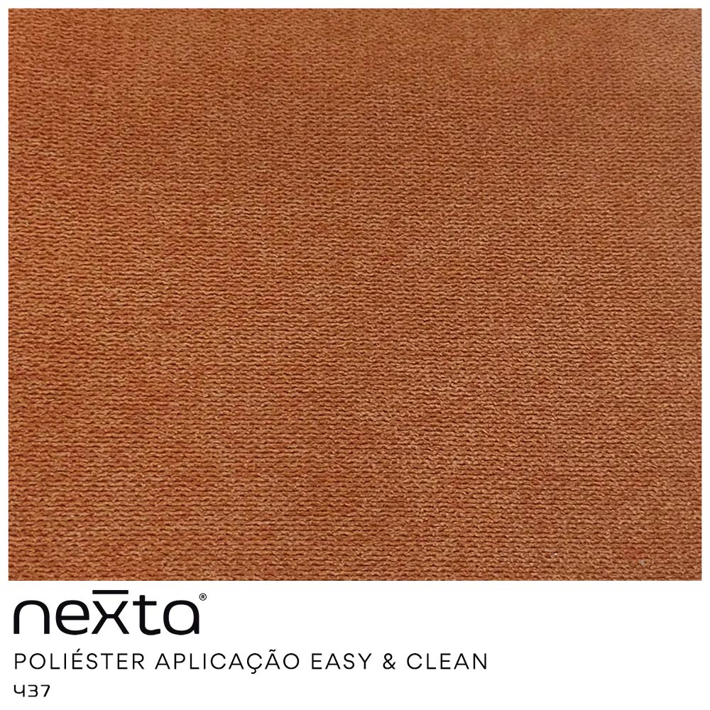 Sofá Orgânico 02 Lugares 150cm Argos Pés Titânio Linho Terracota - Nexta Casa