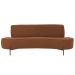 Sofá Orgânico 02 Lugares 150cm Argos Pés Titânio Linho Terracota - Nexta Casa