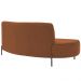 Sofá Orgânico 02 Lugares 150cm Argos Pés Titânio Linho Terracota - Nexta Casa