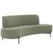 Sofá Orgânico 02 Lugares 150cm Argos Pés Titânio Linho Verde - CasaePoltrona