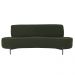 Sofá Orgânico 02 Lugares 150cm Argos Pés Titânio Linho Verde Musgo - Nexta Casa