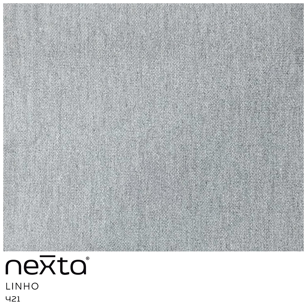 Sofá Sala de Estar 03 Lugares 180cm Liz Linho Cinza - Nexta Casa