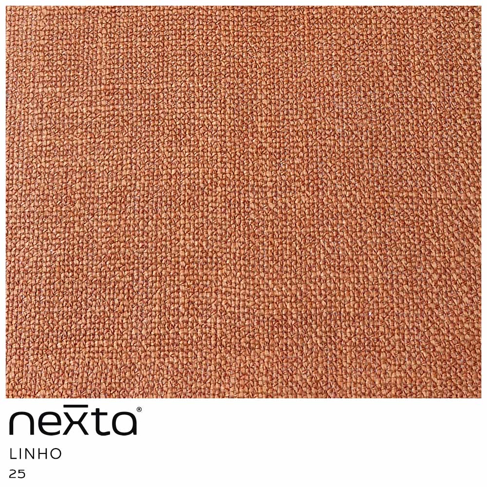 Sofá Sala de Estar 03 Lugares 180cm Liz Linho Terracota Suave - Nexta Casa