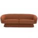 Sofá Sala de Estar 03 Lugares 180cm Liz Linho Terracota Suave - Nexta Casa