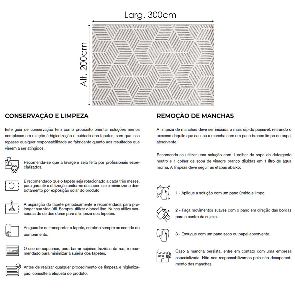 Tapete Retangular Decorativo para Sala Egípcio 2,00 x 3,00m - Nexta Casa