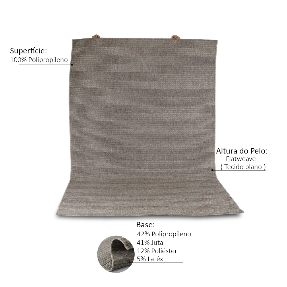Tapete Retangular para Sala Albany 2,00 x 3,00m - Nexta Casa