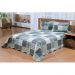Colcha San Marino Queen 3 peças Cinza Niazitex