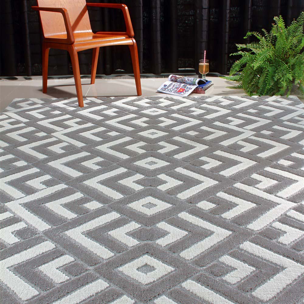 Tapete para Sala London 02 Prata 0,50X1,00M - Niazitex