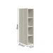 Aereo Nicho Garrafeiro MDF 15 cm Kali 12198 Bianco Toq Nicioli