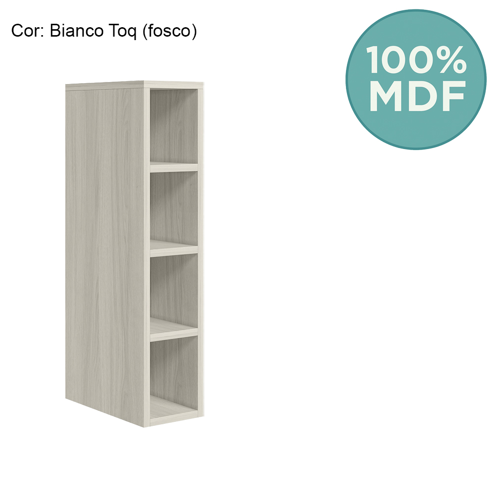 Aereo Nicho Garrafeiro MDF 15 cm Kali 12198 Bianco Toq Nicioli