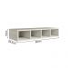 Aereo Nicho Garrafeiro MDF 80 cm Kali 16683 Bianco Toq Nicioli
