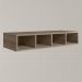 Aereo Nicho Garrafeiro MDF 80 cm Kali 16683 Carvalho Toq Nicioli