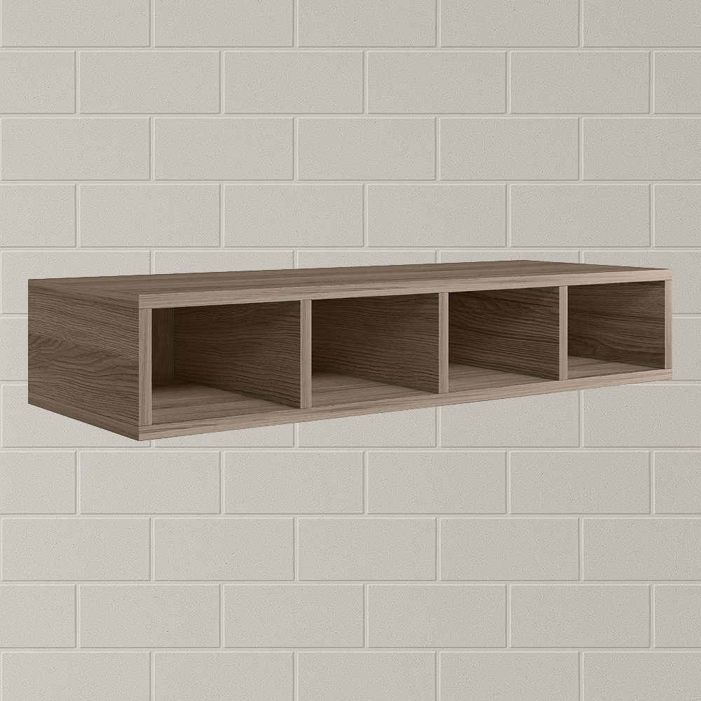 Aereo Nicho Garrafeiro MDF 80 cm Kali 16683 Carvalho Toq Nicioli