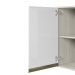 Armario Aereo 1 Porta MDF 25 cm Kali 12200 Bianco Toq Branco Uv Nicioli