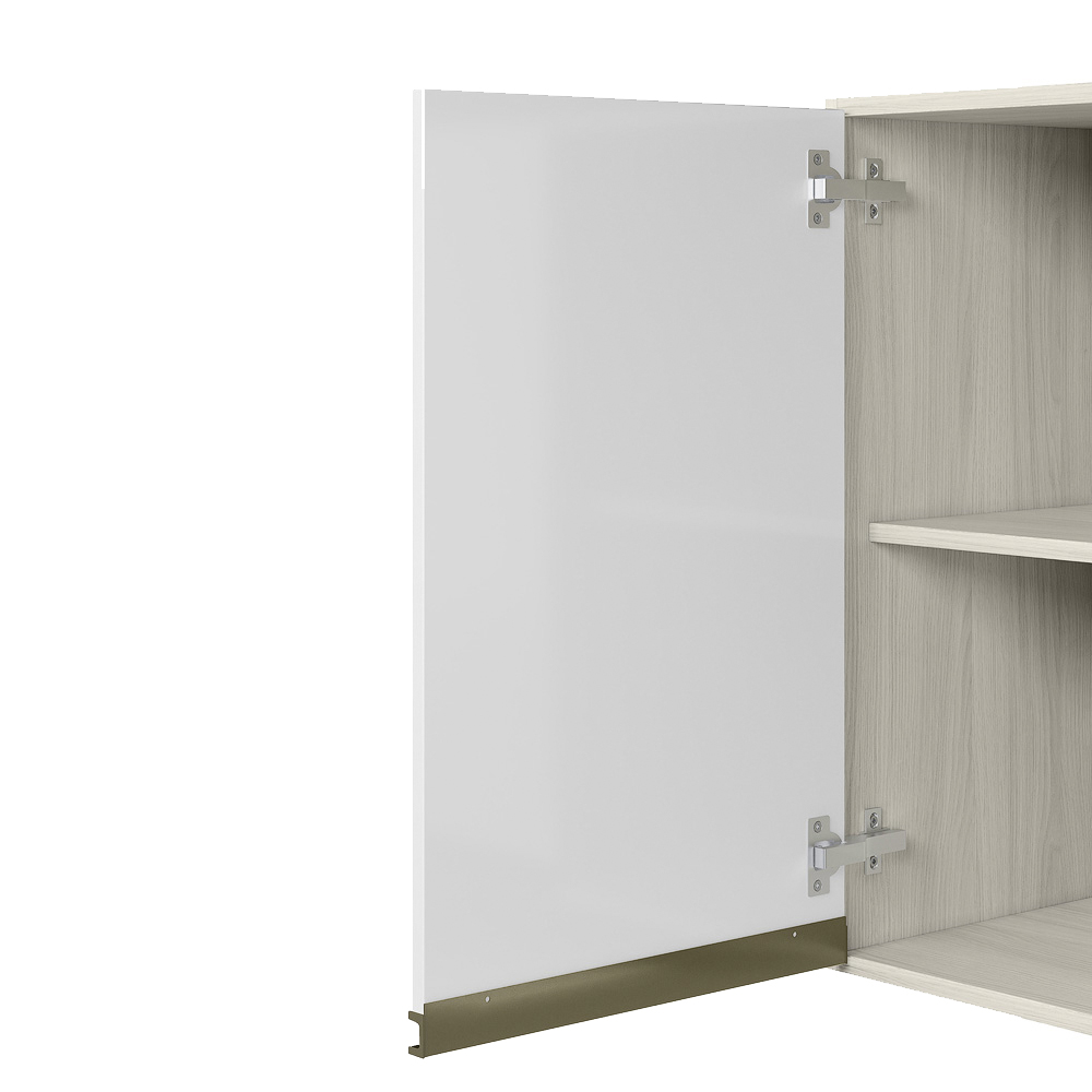 Armario Aereo 1 Porta MDF 25 cm Kali 12200 Bianco Toq Branco Uv Nicioli