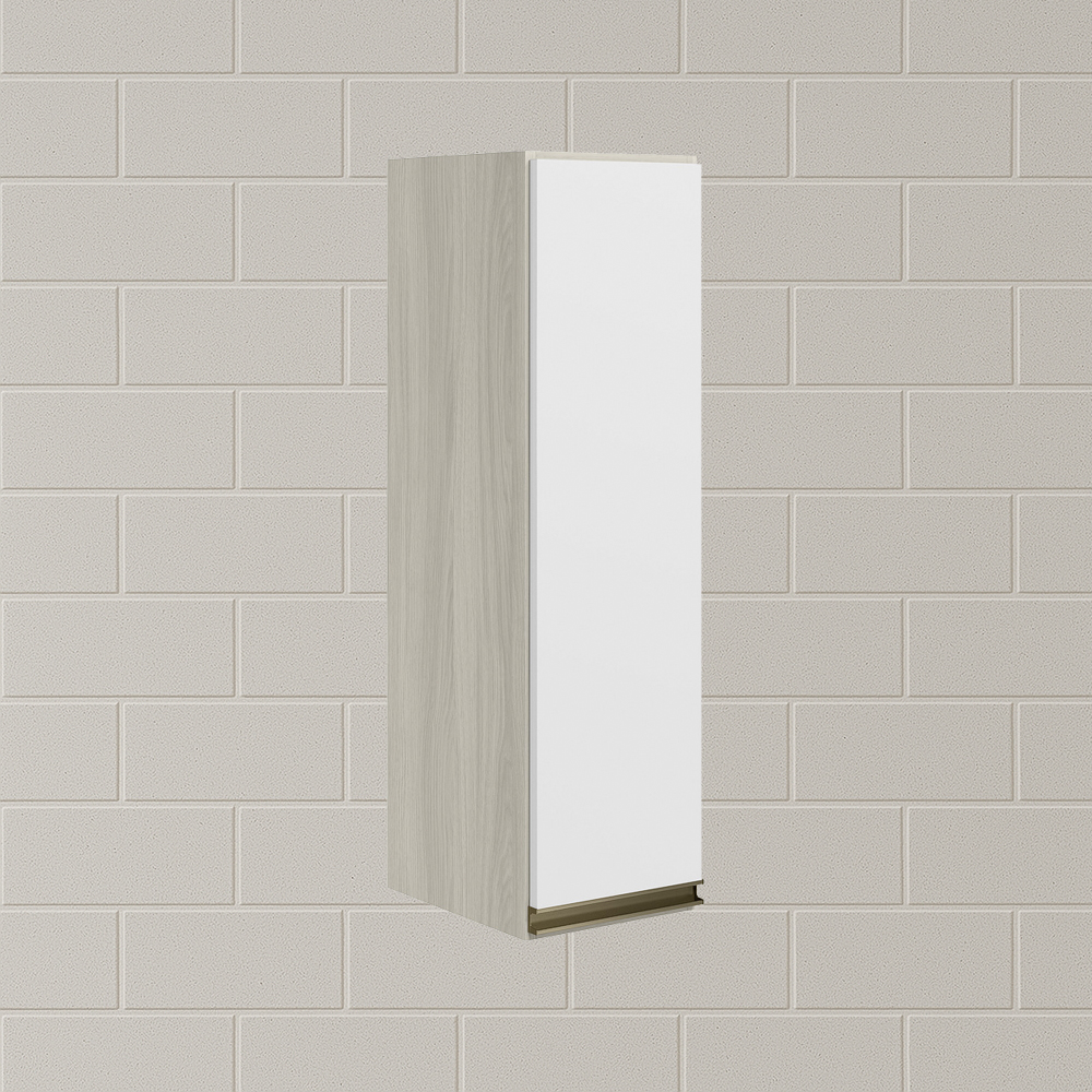 Armario Aereo 1 Porta MDF 25 cm Kali 12200 Bianco Toq Branco Uv Nicioli