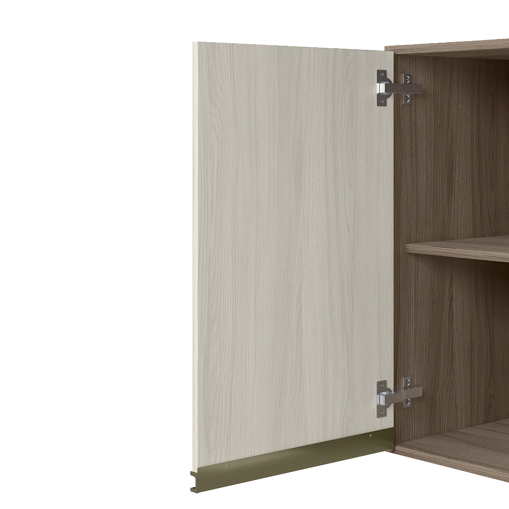 Armario Aereo 1 Porta MDF 25 cm Kali 12200 Carvalho Toq Bianco Toq Nicioli