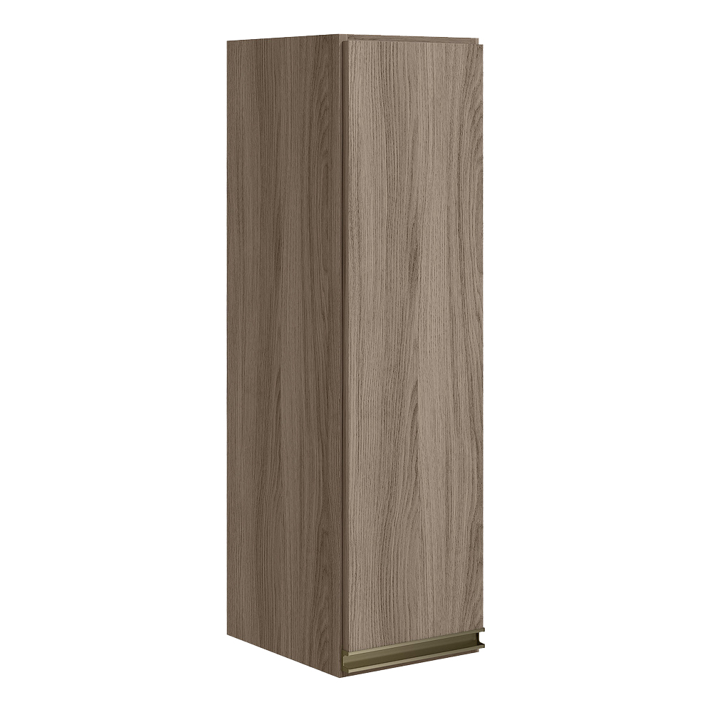 Armario Aereo 1 Porta MDF 25 cm Kali 12200 Carvalho Toq Carvalho Toq Nicioli