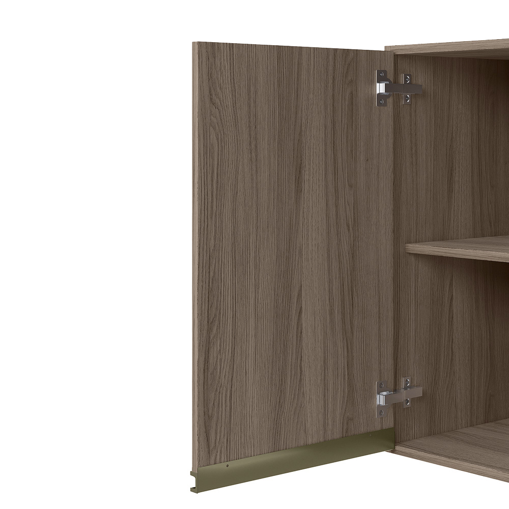 Armario Aereo 1 Porta MDF 25 cm Kali 12200 Carvalho Toq Carvalho Toq Nicioli