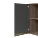 Armario Aereo 1 Porta MDF 25 cm Kali 12200 Carvalho Toq Chumbo Nicioli
