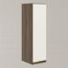 Armario Aereo 1 Porta MDF 25 cm Kali 12200 Carvalho Toq Off White Cetim Nicioli