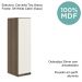 Armario Aereo 1 Porta MDF 25 cm Kali 12200 Carvalho Toq Off White Cetim Nicioli