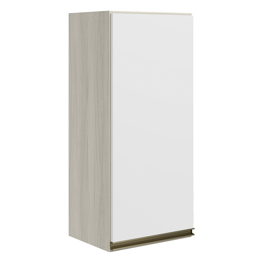 Armario Aereo 1 Porta MDF 30 cm Kali 12201 Bianco Toq Branco Uv Nicioli