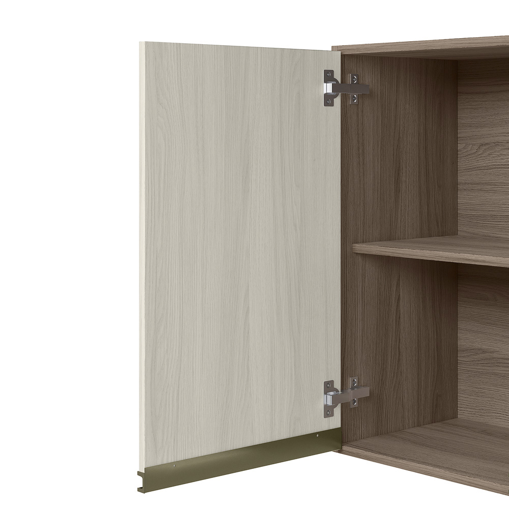 Armario Aereo 1 Porta MDF 30 cm Kali 12201 Carvalho Toq Bianco Toq Nicioli