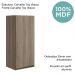 Armario Aereo 1 Porta MDF 30 cm Kali 12201 Carvalho Toq Carvalho Toq Nicioli