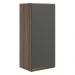 Armario Aereo 1 Porta MDF 30 cm Kali 12201 Carvalho Toq Chumbo Nicioli