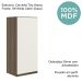 Armario Aereo 1 Porta MDF 30 cm Kali 12201 Carvalho Toq Off White Cetim Nicioli