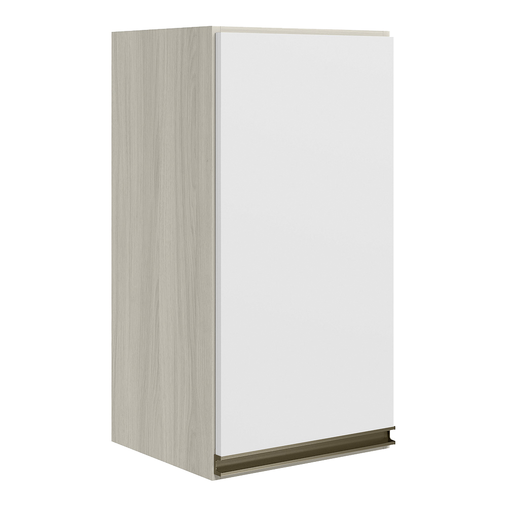 Armario Aereo 1 Porta MDF 35 cm Kali 16089 Bianco Toq Branco Uv Nicioli