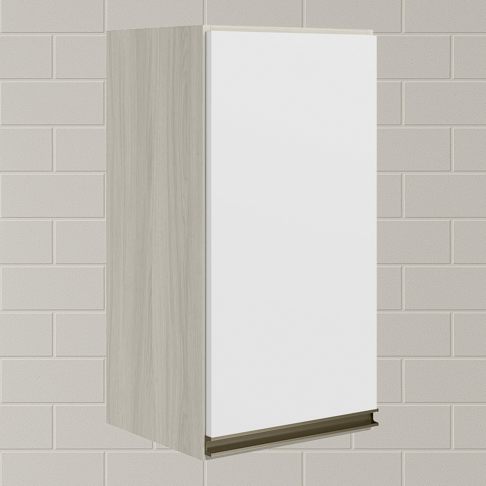 Armario Aereo 1 Porta MDF 35 cm Kali 16089 Bianco Toq Branco Uv Nicioli