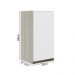 Armario Aereo 1 Porta MDF 35 cm Kali 16089 Bianco Toq Branco Uv Nicioli
