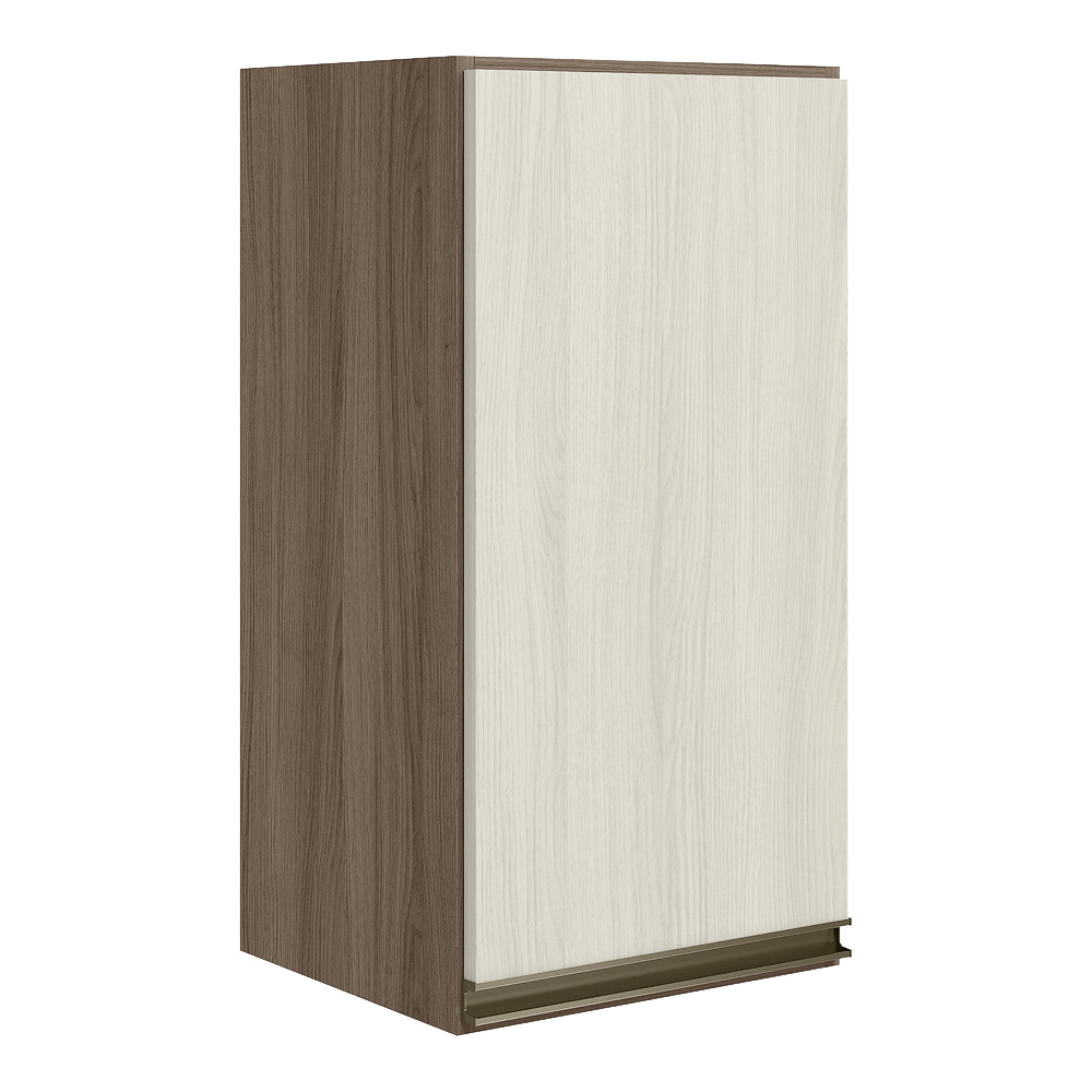 Armario Aereo 1 Porta MDF 35 cm Kali 16089 Carvalho Toq Bianco Toq Nicioli