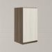 Armario Aereo 1 Porta MDF 35 cm Kali 16089 Carvalho Toq Bianco Toq Nicioli