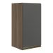 Armario Aereo 1 Porta MDF 35 cm Kali 16089 Carvalho Toq Chumbo Nicioli