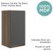 Armario Aereo 1 Porta MDF 35 cm Kali 16089 Carvalho Toq Chumbo Nicioli