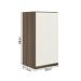 Armario Aereo 1 Porta MDF 35 cm Kali 16089 Carvalho Toq Off White Cetim Nicioli