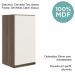 Armario Aereo 1 Porta MDF 35 cm Kali 16089 Carvalho Toq Off White Cetim Nicioli